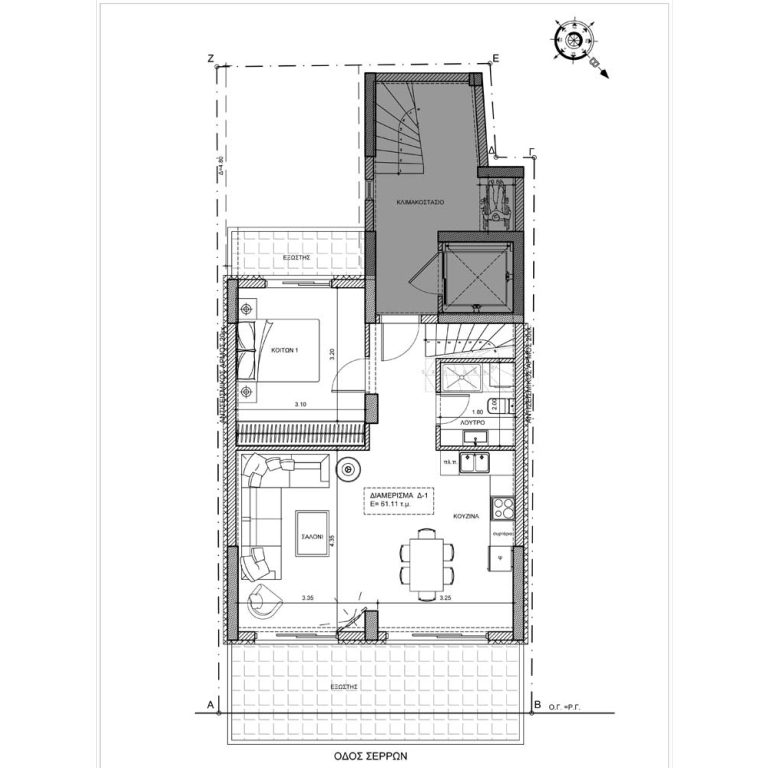 Σερρών 69 - Διαμέρισμα 4ου - Κάτοψη