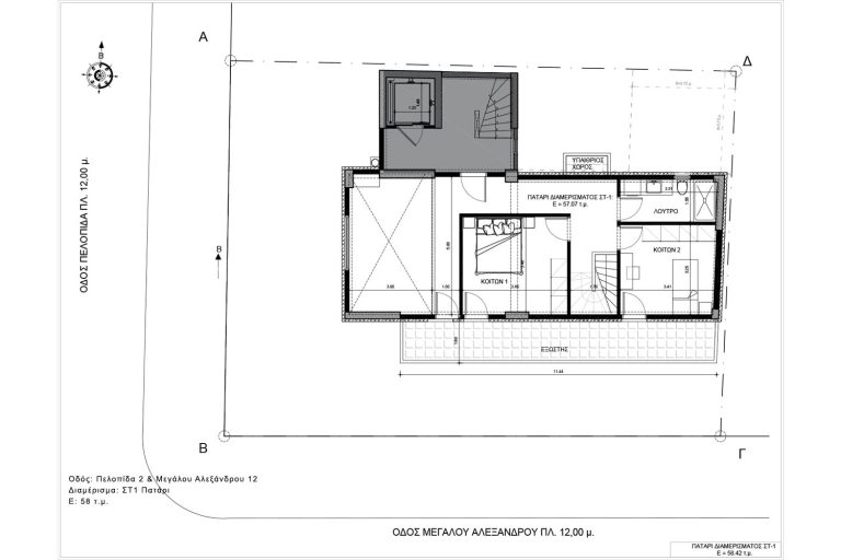 Πελοπίδα 2 & Μεγάλου Αλεξάνδρου 12 (Κορυδαλλός) - 7ος Όροφος, Κάτοψη